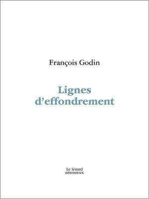 cover image of Lignes d'effondrement